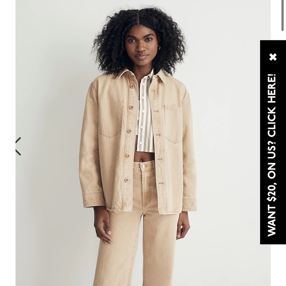 Madewell Denim Shirt-Jacket Sz M NWT